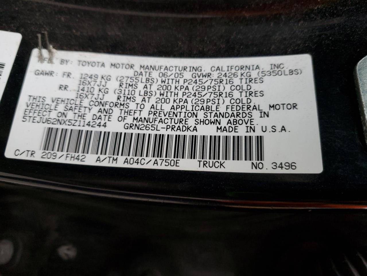 Toyota Tacoma Double Cab Prerunner Image 12