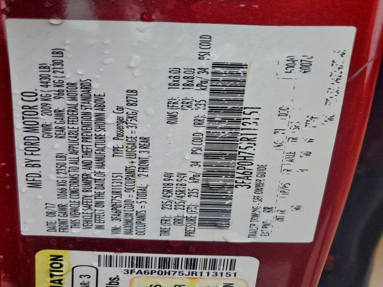 Ford Fusion Se Image 3