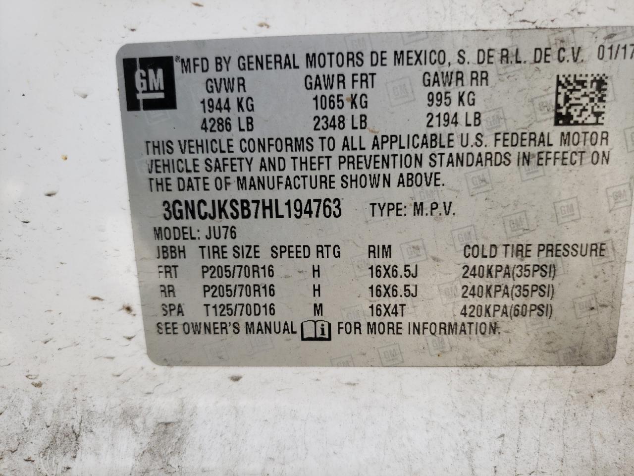 Chevrolet Trax Ls Image 14