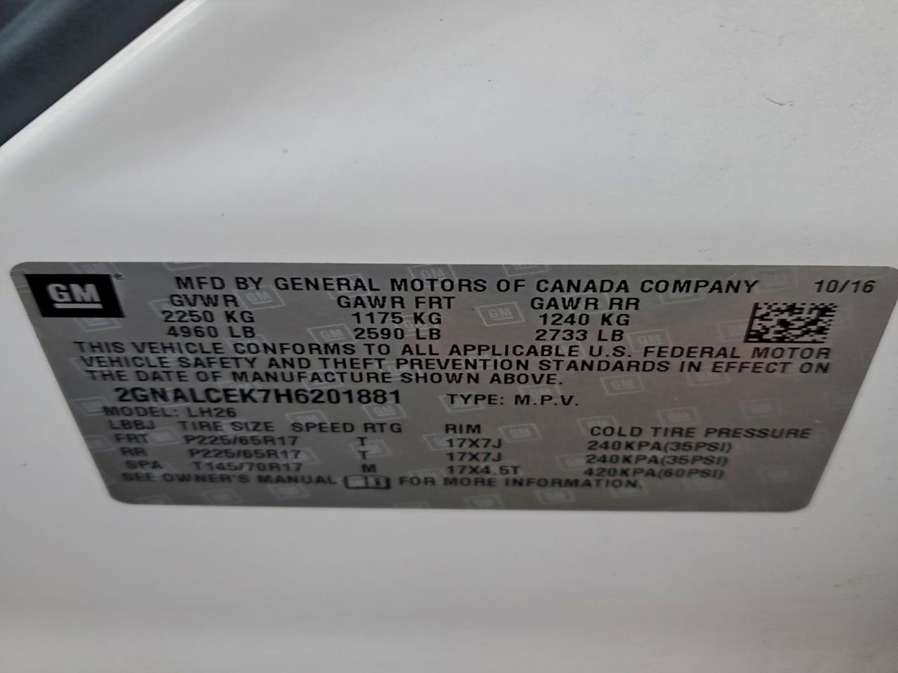 Chevrolet Equinox Lt Image 6