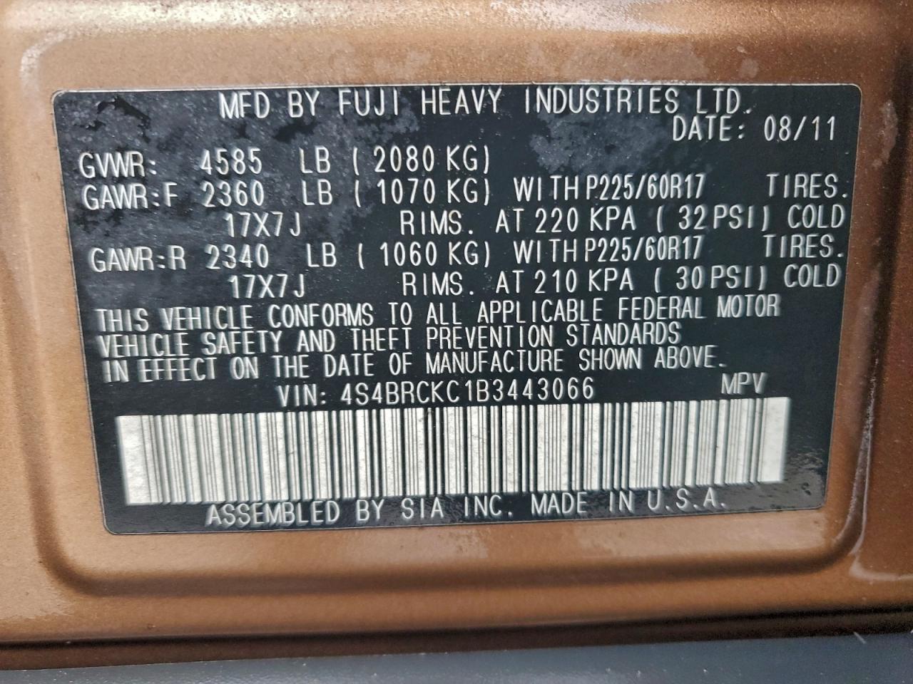 Subaru Outback 2.5i Limited Image 8