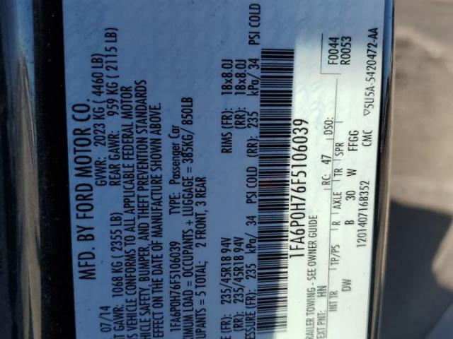 Ford Fusion Se Image 10