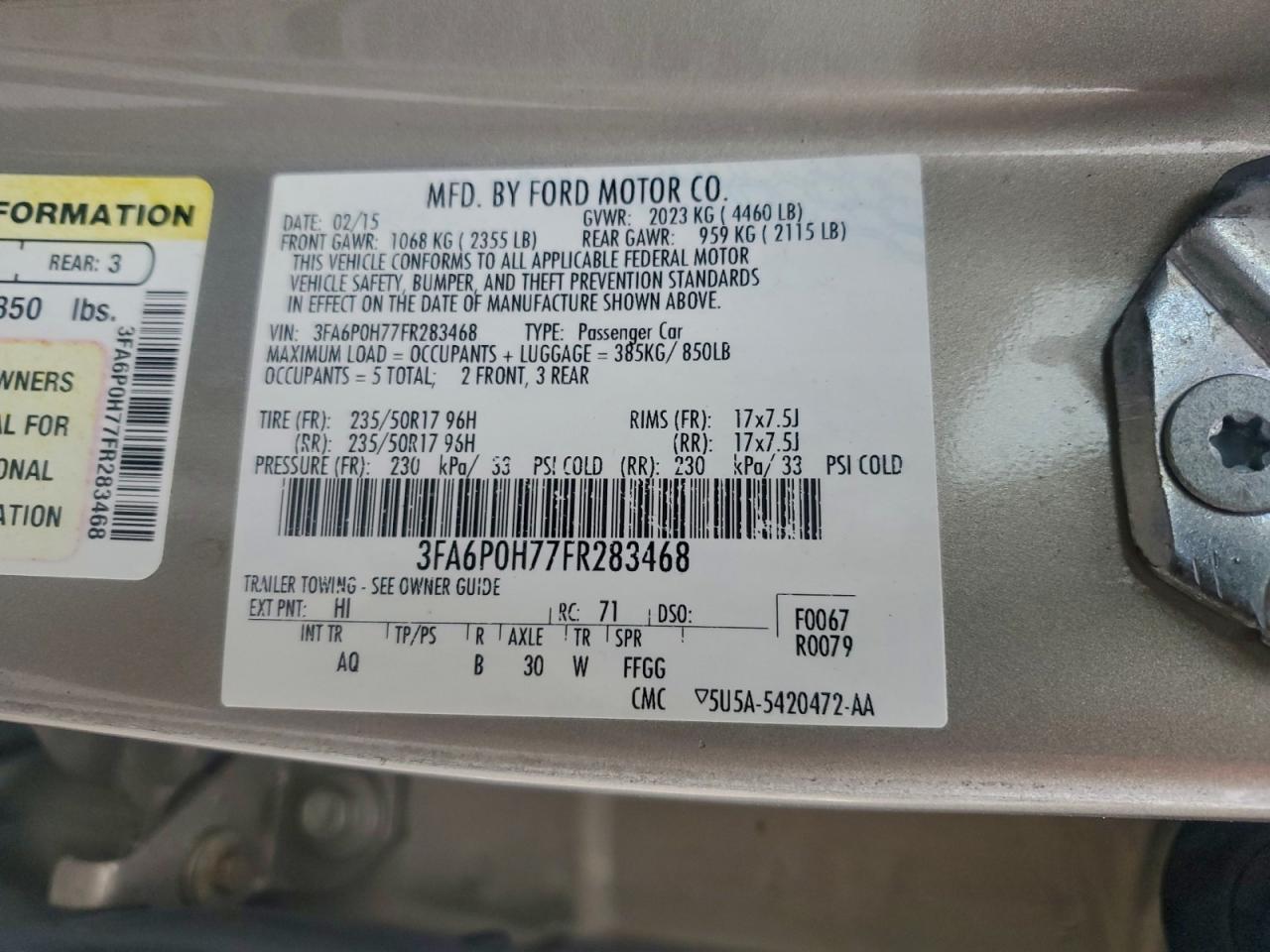 Ford Fusion Se Image 5