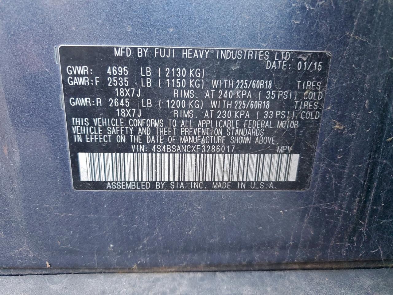 Subaru Outback 2.5i Limited Image 4