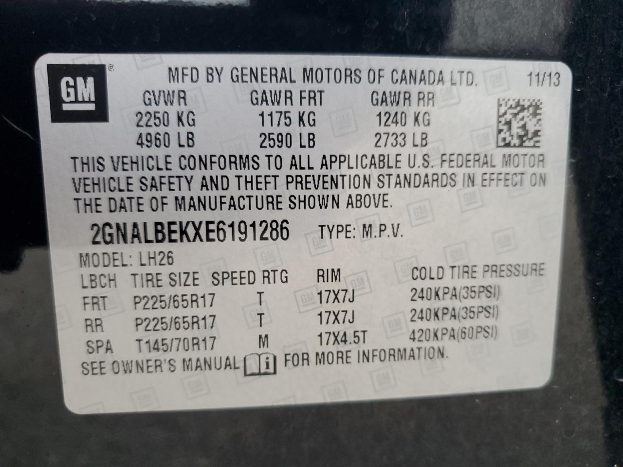 Chevrolet Equinox Lt Image 2