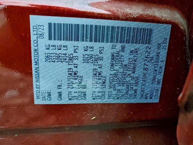 Nissan Rogue Sl Image 9