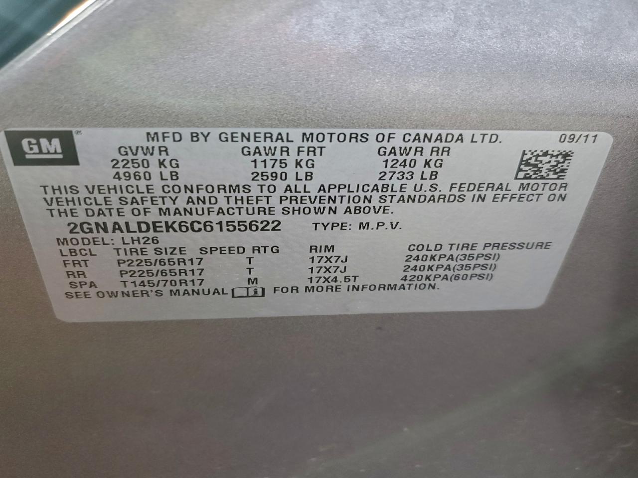 Chevrolet Equinox Lt Image 8