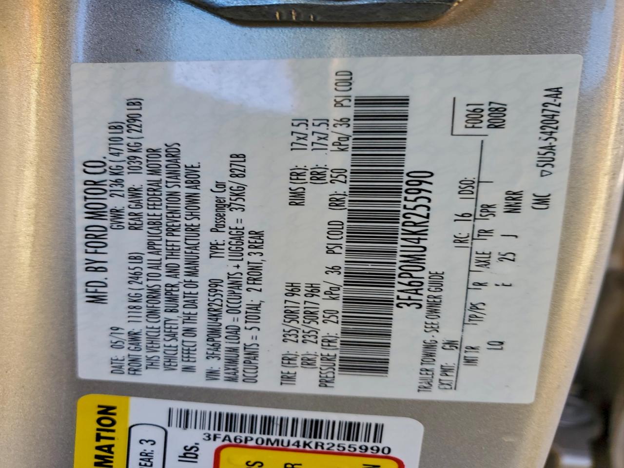 Ford Fusion Sel Image 8