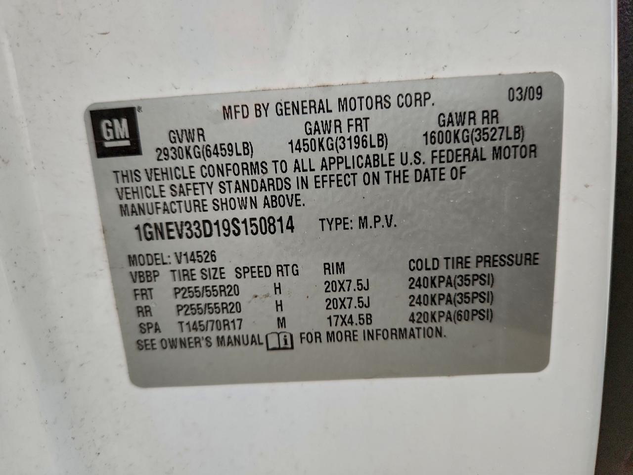 Chevrolet Traverse Ltz Image 10